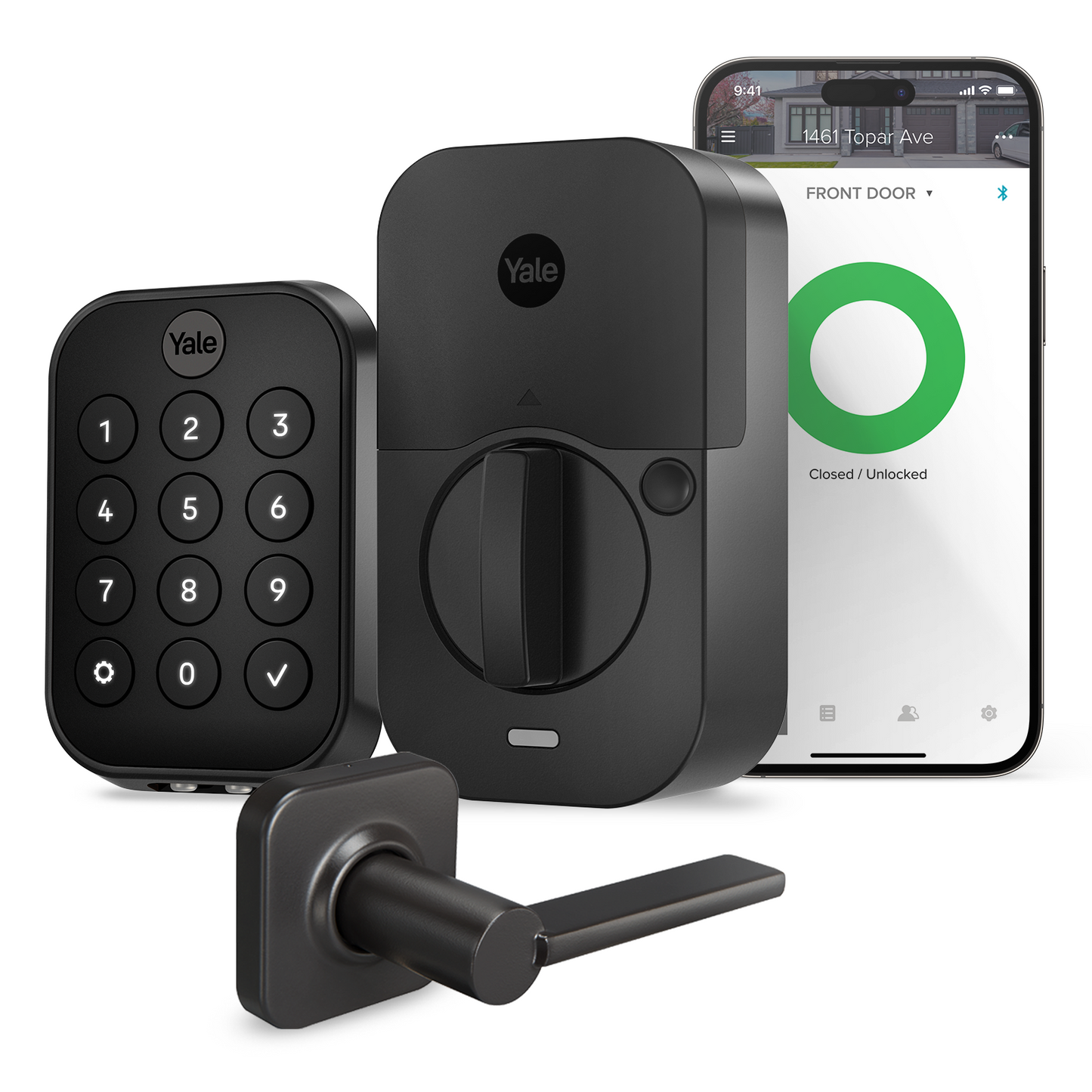 Lockneest Assure Lock 2 Key-Free Keypad with Bluetooth and Valdosta Lever