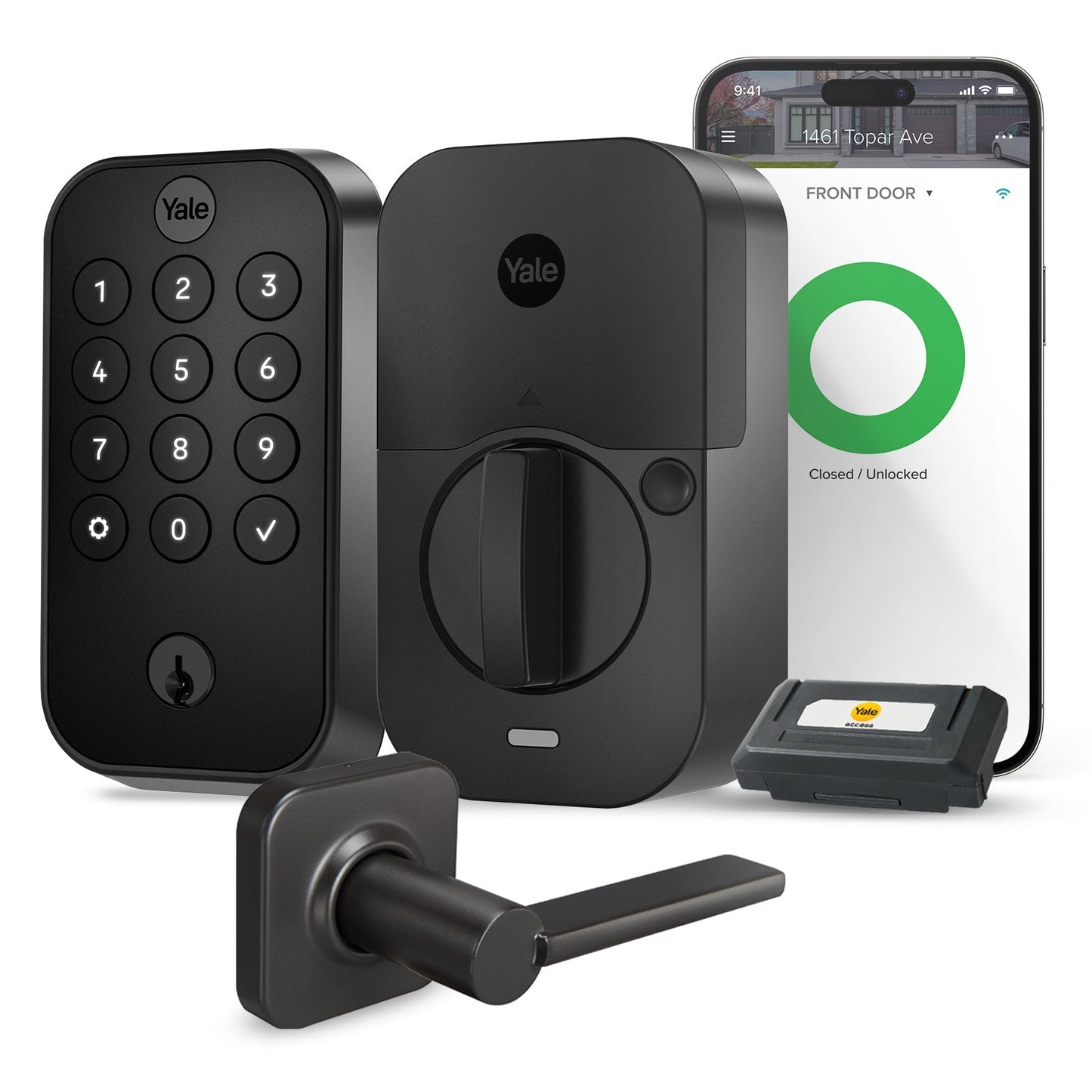 Lockneest Assure Lock 2 Keypad with Wi-Fi and Valdosta Lever
