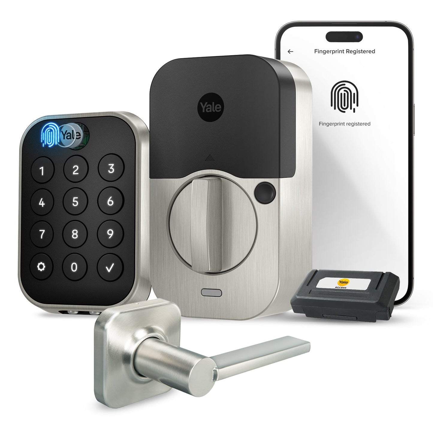 Lockneest Assure Lock 2 Touch Key-Free Keypad with Wi-Fi and Valdosta Lever