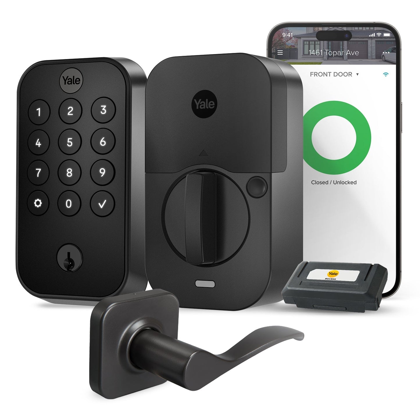 Lockneest Assure Lock 2 Keypad with Wi-Fi and Norwood Lever
