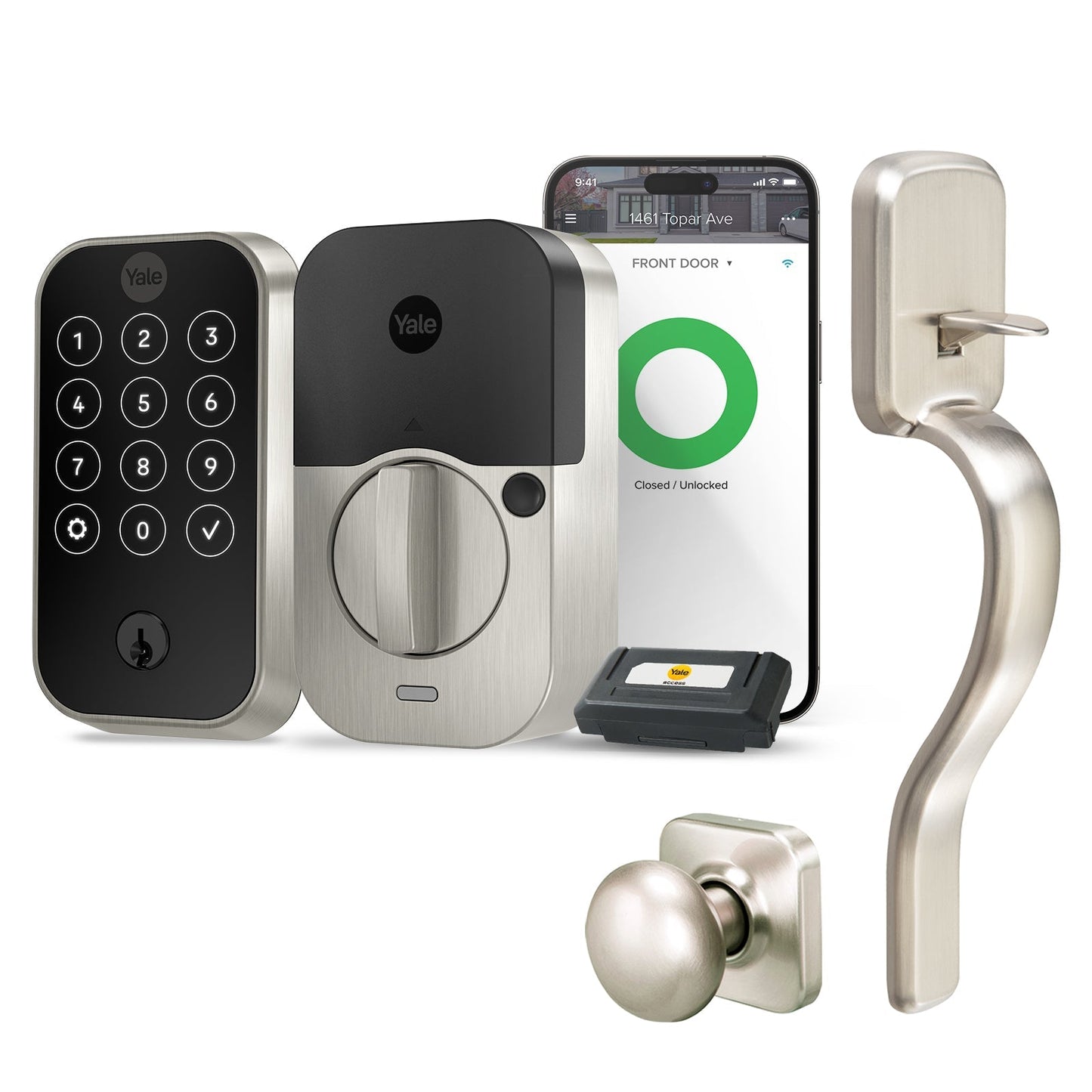 Lockneest Assure Lock 2 Keypad with Wi-Fi and Ridgefield Handle