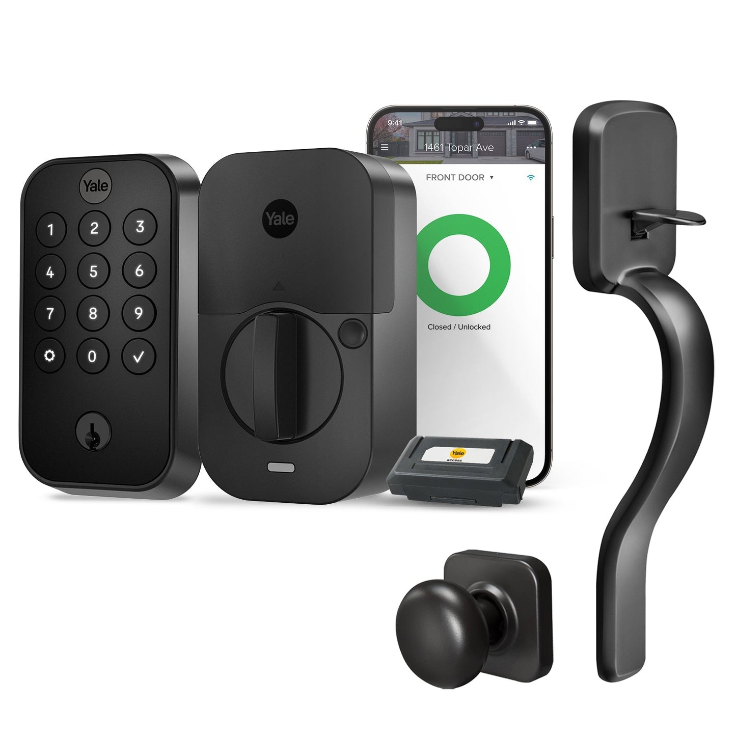Lockneest Assure Lock 2 Keypad with Wi-Fi and Ridgefield Handle