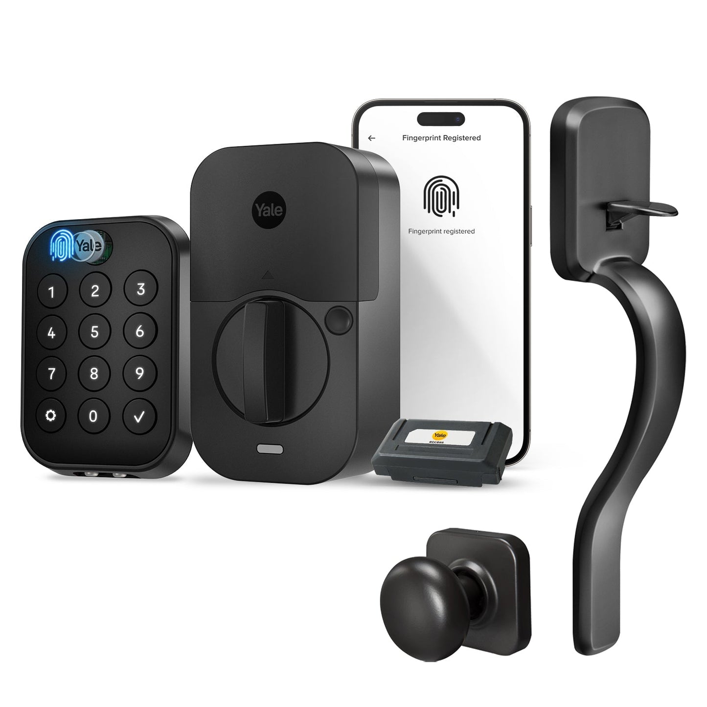 Lockneest Assure Lock 2 Touch Key-Free Keypad with Wi-Fi and Ridgefield Handle